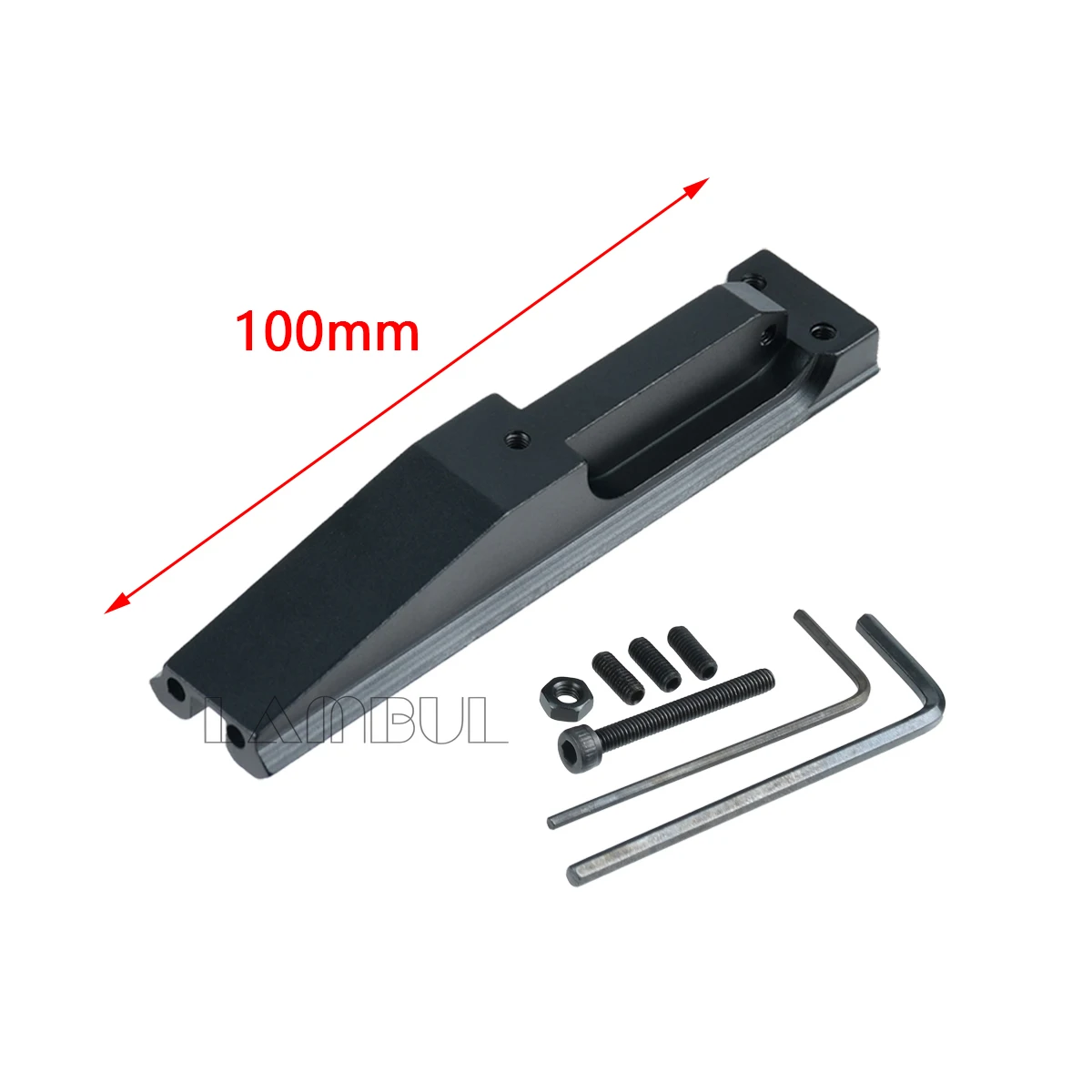 Accesorios de montaje trasero AK táctico 100/150mm caza 20mm AK soporte trasero para AK47 AK74 accesorios de extensión de montaje de punto rojo - imagen 3