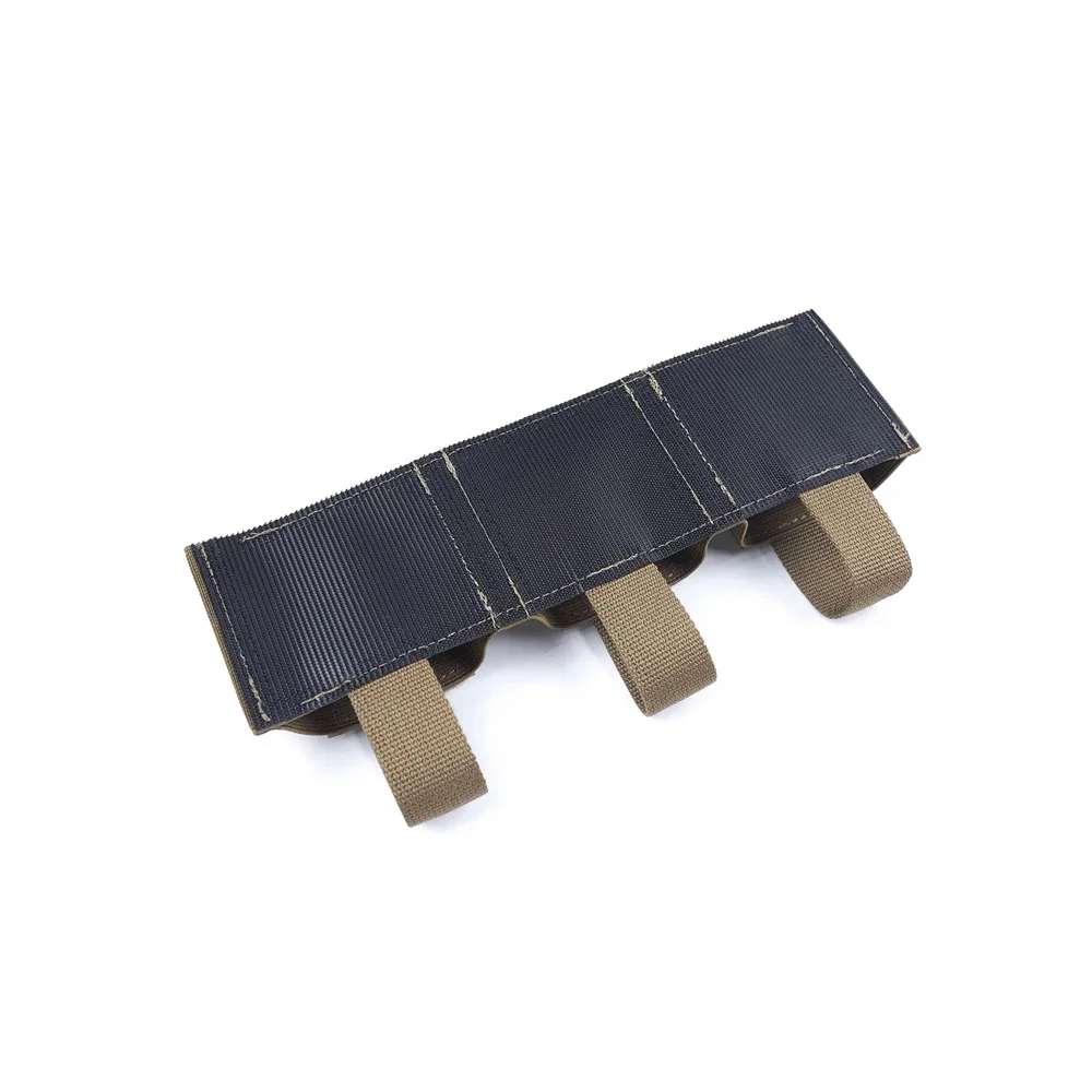 Porta cargadores 9mm triple táctico con partición y ganchos elásticos - imagen 2