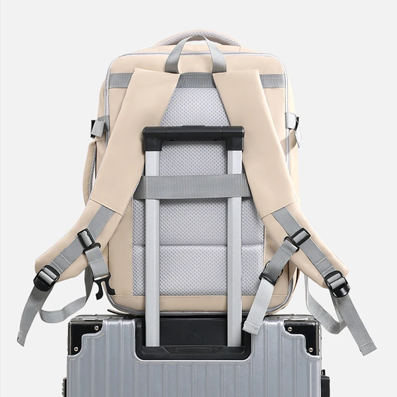 Mochila de viaje para escalada, bolsa para deportes al aire libre, mochilas para ordenador portátil de negocios, reflectores de separación en seco y húmedo, mochila escolar para la universidad, Maleta - imagen 5