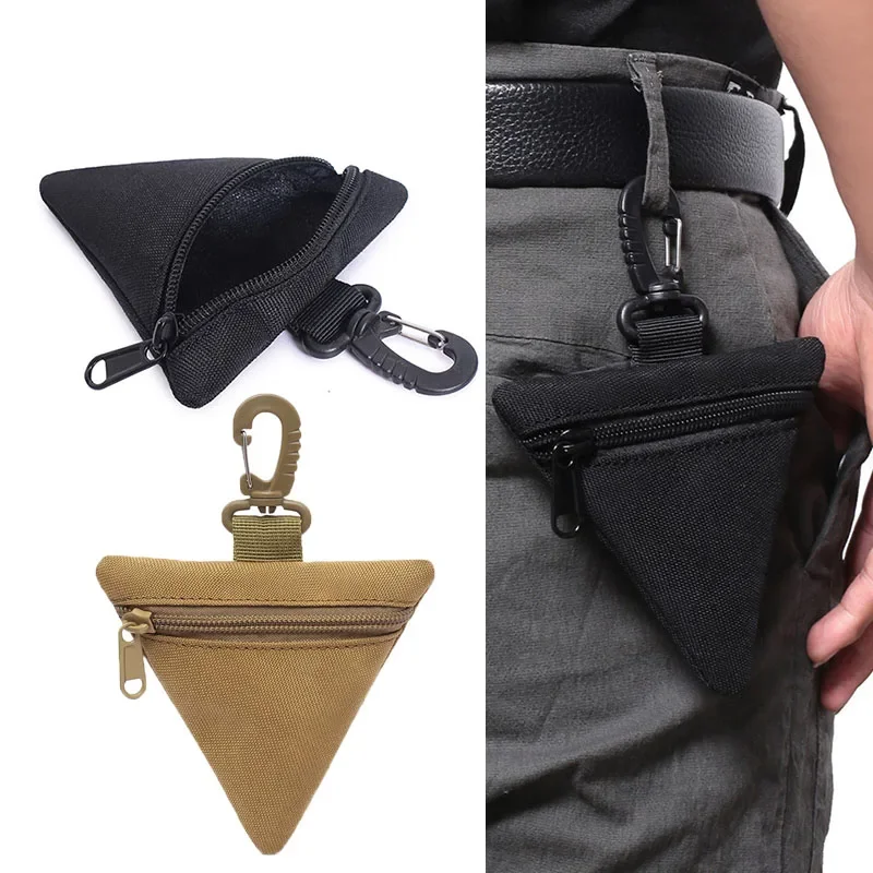 Mini bolsa de herramientas EDC, llavero con cremallera, auricular, billetera, monederos, utilidad, senderismo al aire libre, accesorios de caza, riñonera - imagen 2