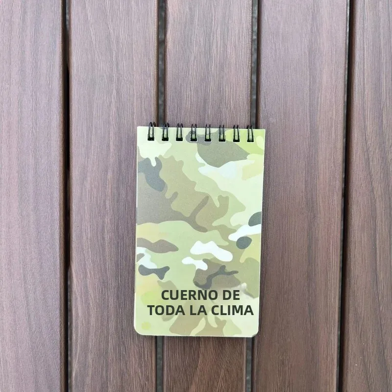 Cuaderno impermeable a prueba de humedad, cuaderno con mapa táctico para exteriores, suministros para equipos de acampada, cuaderno de hojas cuadradas - imagen 2