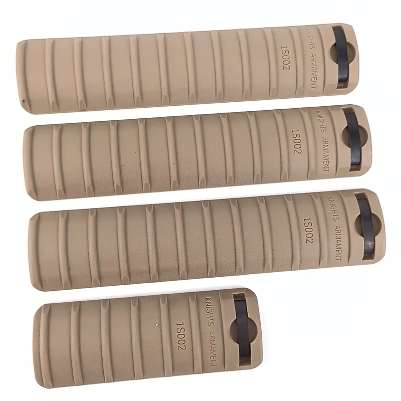 ‌ Juego de placas protectoras de caballero de nailon KAC (4 piezas) - Envoltura de espina de pescado y gafas de seguridad de goma suave para pistolas de juguete (M16/HK416/MK18) - imagen 3