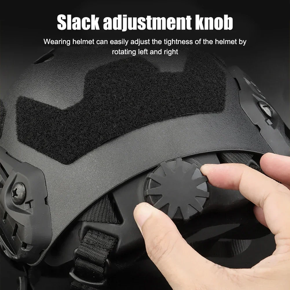 Sistema de suspensión interior para casco, cascos CS portátiles, correa de bloqueo de cabeza ajustable, accesorios para casco táctico rápido SF de corte alto - imagen 3