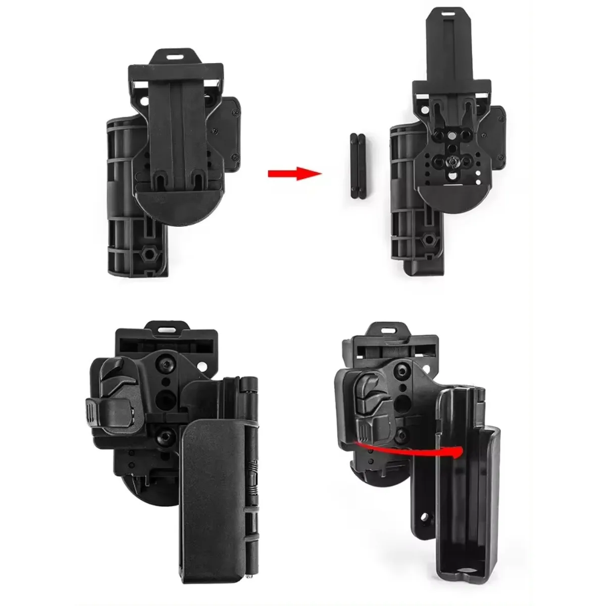 Pistolera de nivel 3 para mano derecha, funda con Clip para cinturón de cintura, OWB, Airsoft Glock 17, 19, 22, 34 - imagen 3