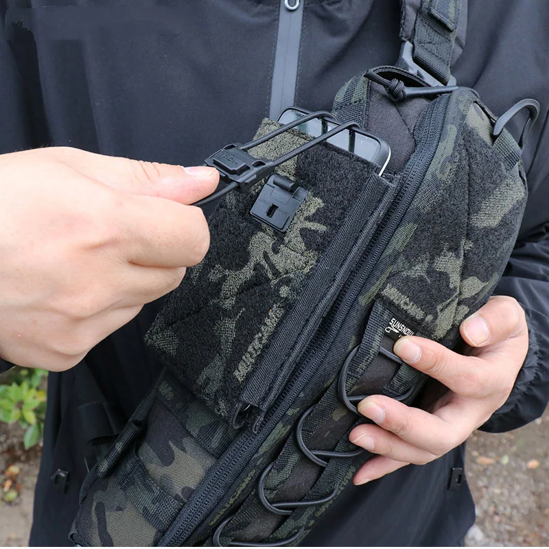 Funda de teléfono resistente a caídas para viajero táctico, resistente al desgaste, accesorios de mochila antiarañazos, bolsa adicional - imagen 4