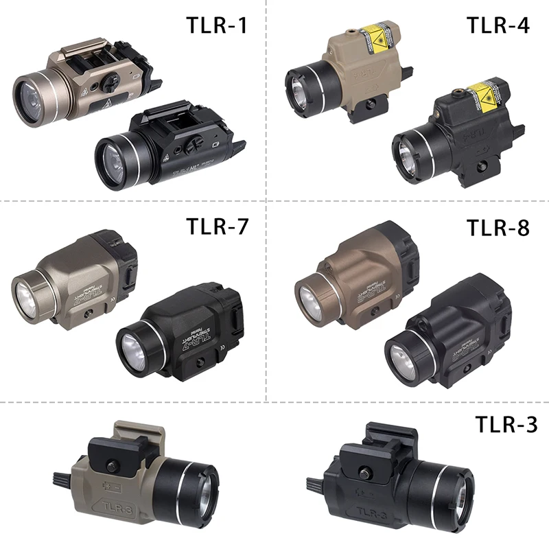 Linterna LED Airsoft Streamlight TLR 7X TLR-1 HL TLR1 TLR7 TLR8 luz láser explorador para Glock 17 Taurus apto para riel de 20mm Tracer - imagen 5