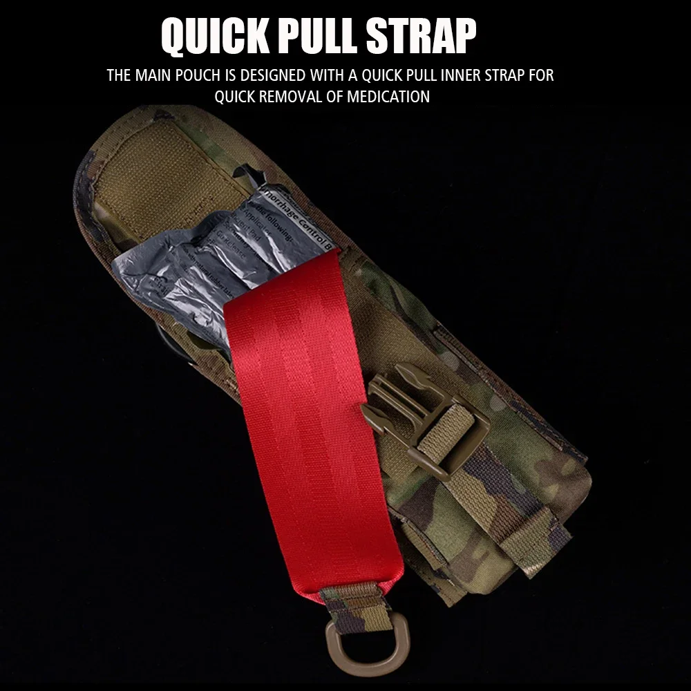 Kit de primeros auxilios táctico IFAK, tijera EMT, torniquete médico para gato, supervivencia, emergencia, bolsa Molle, chaleco de caza, portador de placa - imagen 4