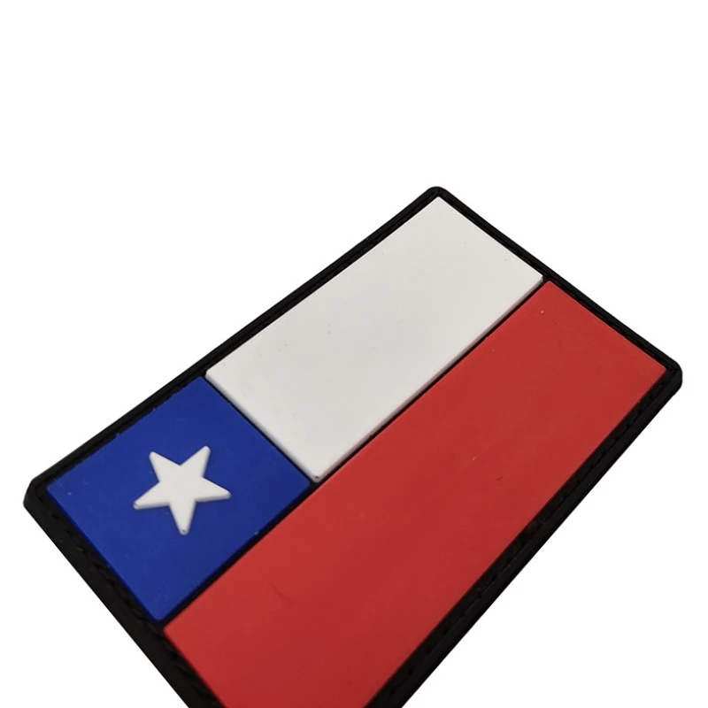 Parche táctico de Pvc de 1 piezas, insignia de gancho táctico militar del ejército, apliques de emblema de hombro de goma - imagen 2