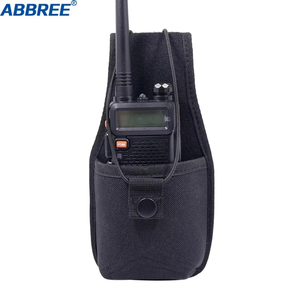 Walkie Talkie bolsa de nailon funda de transporte funda para BaoFeng UV-5R UV-5RH UV-32 DM-32 batería Mototrola Radio bidireccional grande - imagen 5