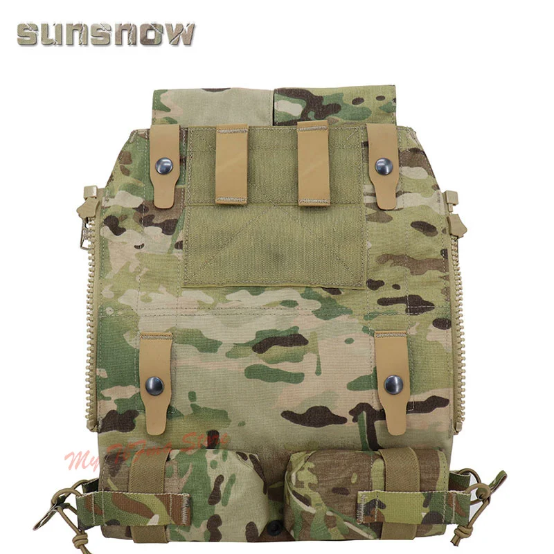 SUNSNOW CP Attack Panel trasero bolsa de fijación Panel táctico con cremallera ZIP-ON Panel trasero bolsa de almacenamiento de bolsillo para chaleco CPC/AVS/JPC2.0 - imagen 4