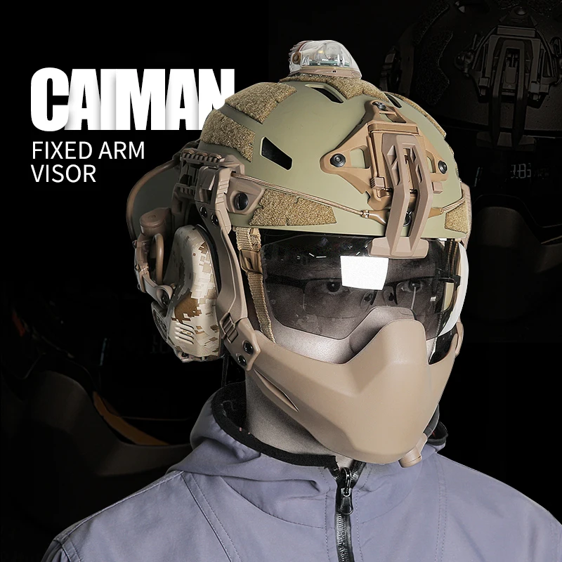 FMA Tactics-gafas protectoras de seguridad para casco, lentes antivaho de 3MM, endurecidas y gruesas - imagen 5