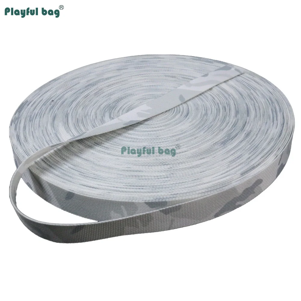 Correas de camuflaje MCAP Snow CP de 5 metros, poliéster de alta resistencia con estampado de doble cara, correas tácticas DIY para exteriores NA103 - imagen 2