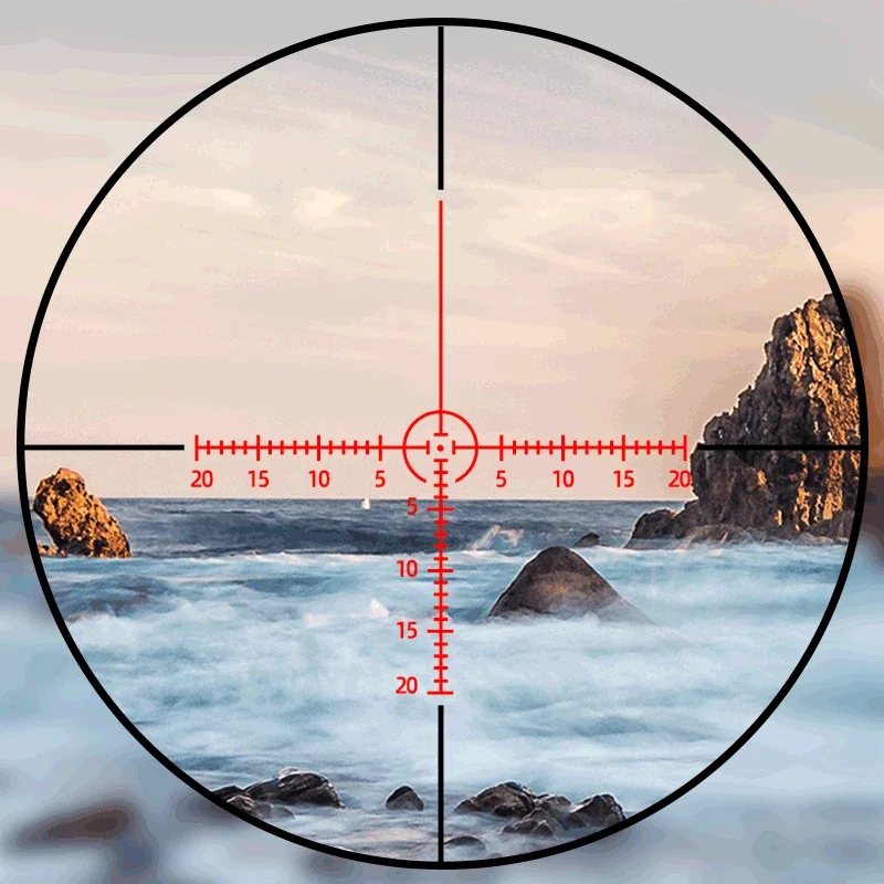 Fire Wolf HD 4-14X40 Cruz roja y verde línea redonda táctica alcance mira telescópica óptica Rifle impermeable 500 metros vista 2025 - imagen 3
