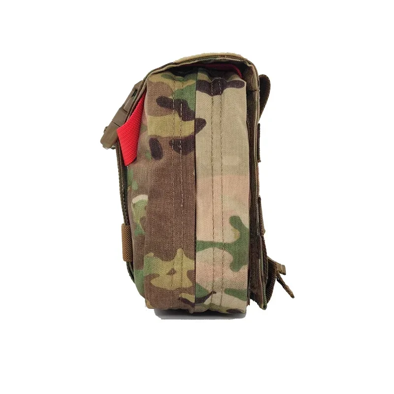 Bolsa para botiquín de primeros auxilios Airsoft, bolsa médica táctica EDC Molle ATS, Kit médico de utilidad extraíble de emergencia de supervivencia Multicam - imagen 3