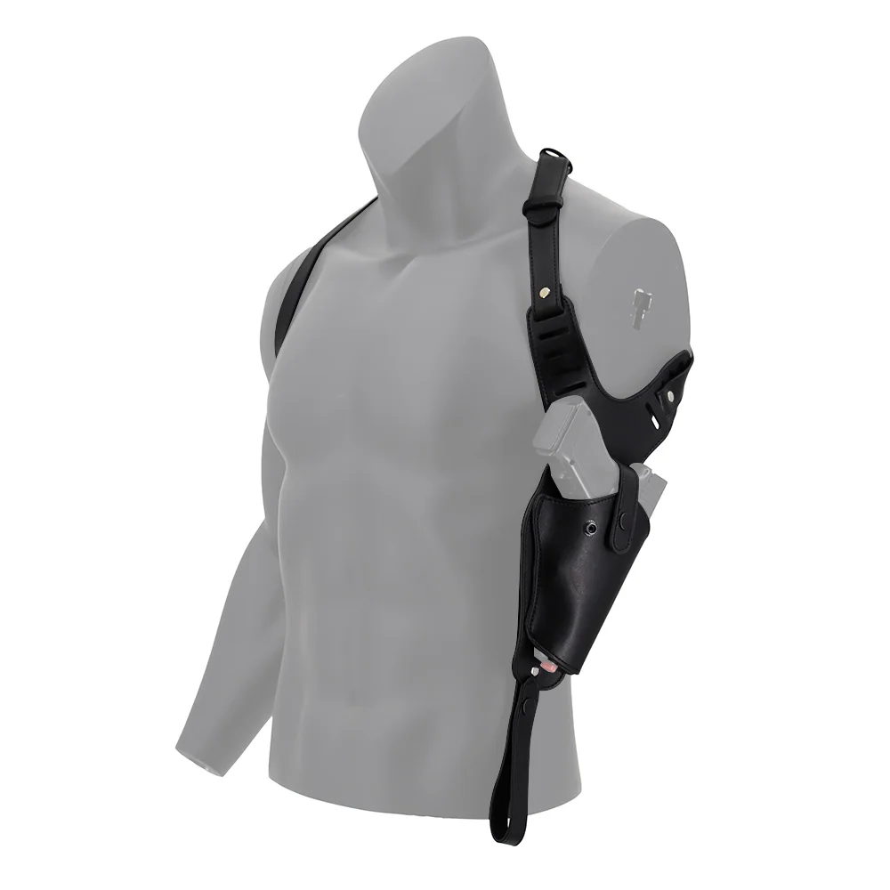 Airsoft-funda de pistola de cuero oculta para caza táctica, M9, M1911, P1, Glock, SIG, P226, XD, P320 Series - imagen 5