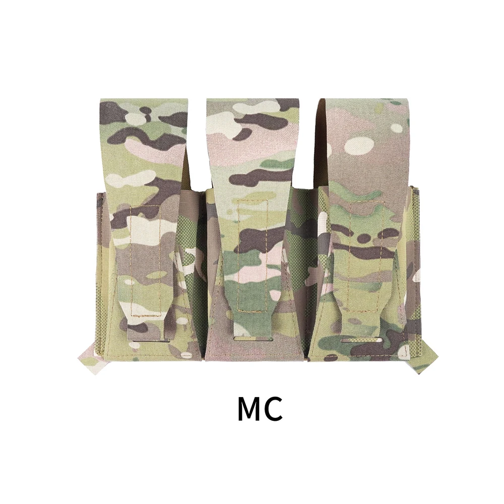 Bolsa táctica para chalecos 6094, bolsa Triple para cinturón táctico y chaleco con gancho en bucle, accesorios para caza Airsoft al aire libre - imagen 3