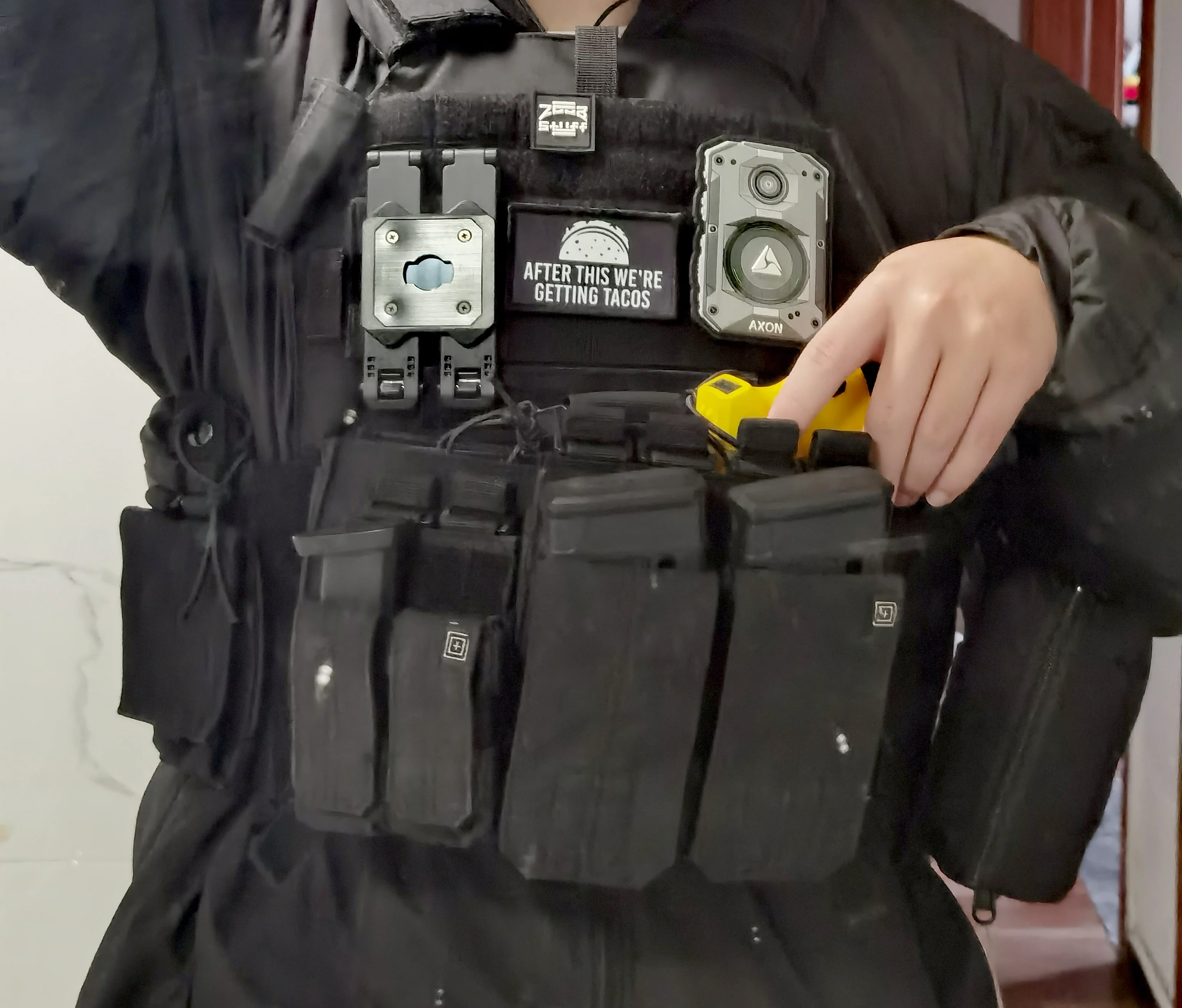 Grabadora PVC parche jugador insignia táctica para ropa chaqueta bolsa chaleco decoración - imagen 4