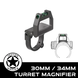 Vector Optics X-ACCU Anillo de Montura 30mm/34mm con Nivel de Burbuja de Aire | Montaje Rápido con Marcador de Torreta