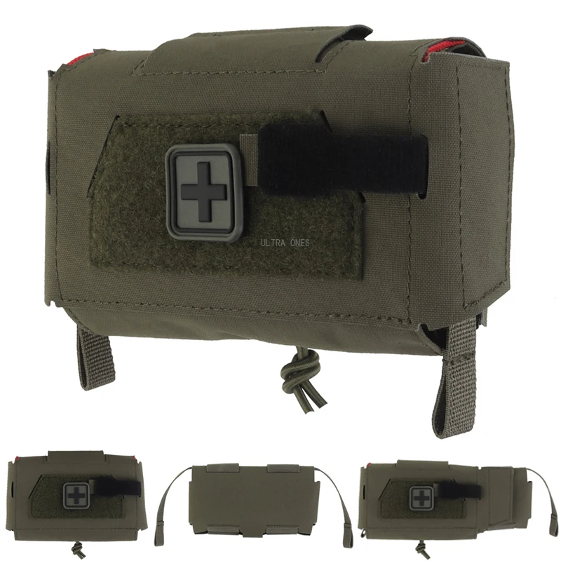 Bolsa compacta para traumatismos para caza al aire libre, bolsa de primeros auxilios médica táctica de despliegue rápido ambidiestro estilo Agilit, bolsa EDC Molle