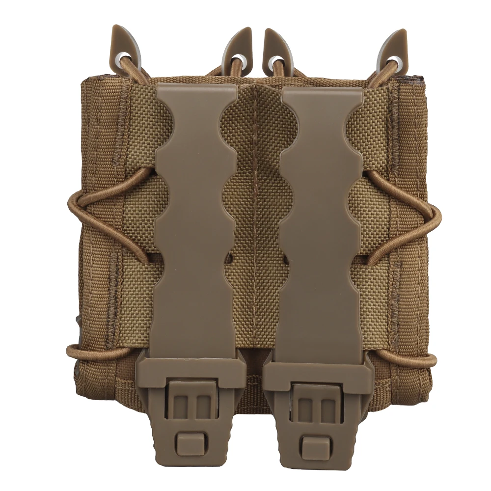 Nueva bolsa táctica para revistas de doble pila de 9mm, soporte para linterna de pistola MOLLE, cuchillo de caza, accesorios para cinturón de equipo de caza - imagen 3