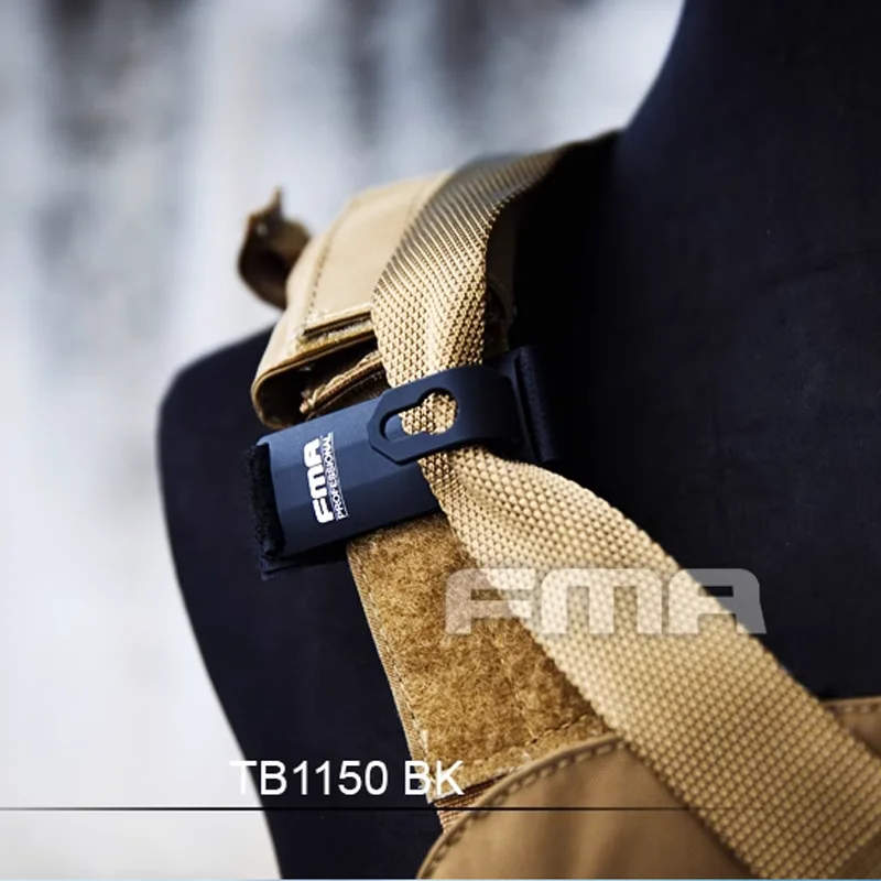 Eslinga de aluminio para Airsoft, gancho fijo para chaleco, Clip Molle, aparejo para el pecho, soporte para hombro - imagen 4