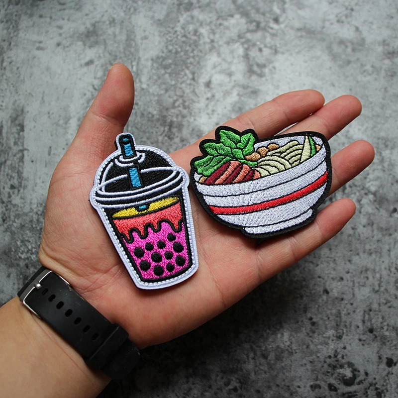Parche bordado rayas Pho con gancho para uniforme, mochila - imagen 2