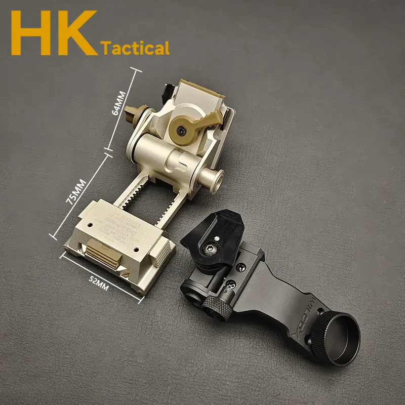 Sotac Wilcox L4G24 NVG soporte de montaje para casco PVS14 asiento telescópico de visión nocturna J Arm NVG soporte para casco base adaptable - imagen 3