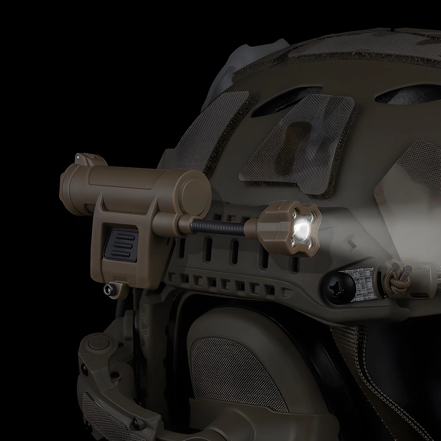 MPLS CHARGE 4,0, luz táctica para casco, faro LED multimodo con riel de arco de OPS-CORE Compatible con rojo/verde/azul/blanco/IR - imagen 2