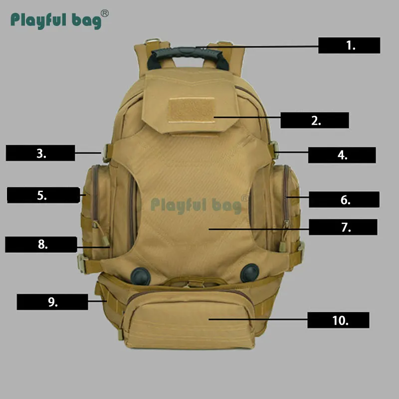 Sistema MOLLE y acabados del tejido