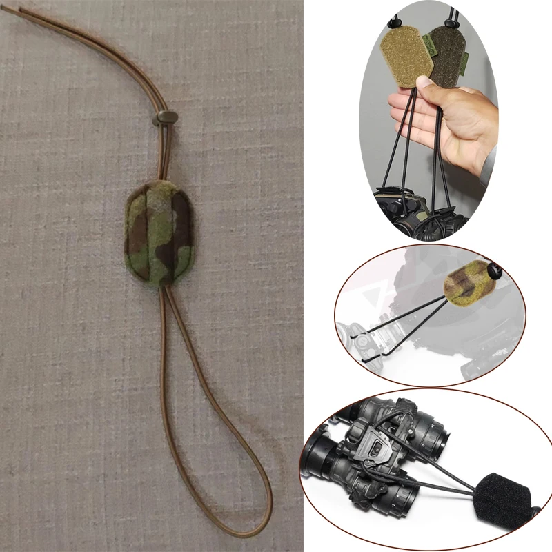 Cuerda de refuerzo de cubo abatible para casco táctico, cuerda de dispositivo de retención elástica de visión Kitnight de refuerzo NVG estilo KC - imagen 2