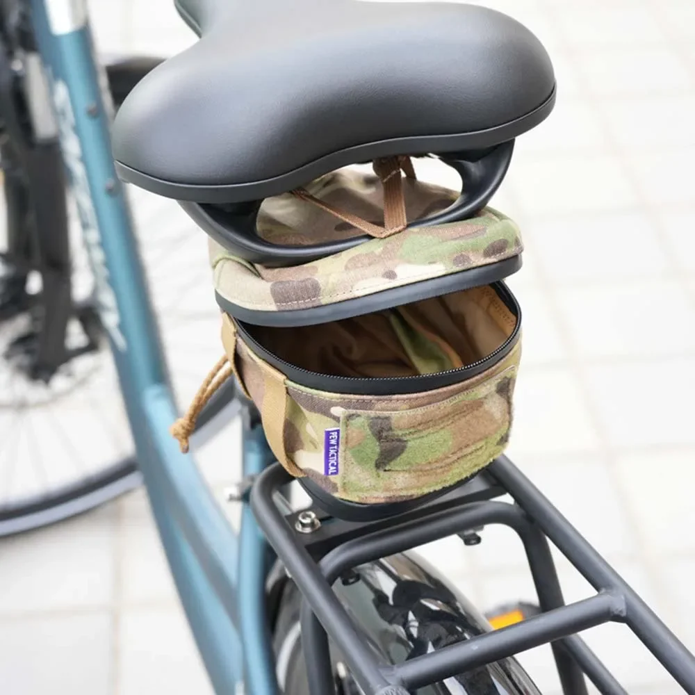 Pew-Bolsa táctica para asiento de bicicleta para deportes al aire libre, bolsa para sillín de bicicleta de montaña y carretera, bolsa de almacenamiento de artículos diversos - imagen 3