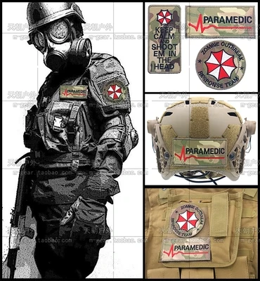 Serie de paraguas protector 3D, insignia de brazo bordada, bolsa de Velcro, pegatina, insignia, parche, ropa, sombrero, accesorios de decoración, parche - imagen 2