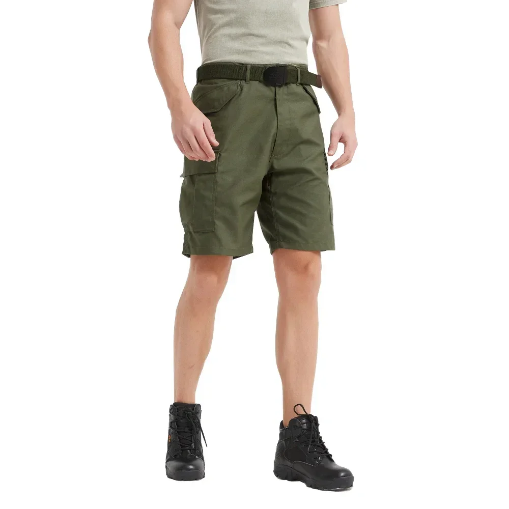 Pantalones cortos WW2 M65 para hombre, pantalones de adiestramiento al aire libre, uniforme de algodón puro, uniforme de soldado americano de verano para hombre, deportes M65 - imagen 2