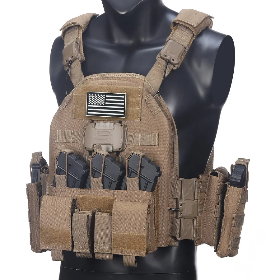 Chaleco de caza de liberación rápida para hombros y cintura con control de un clic y succión magnética, material resistente al desgaste y al desgarro - imagen 3