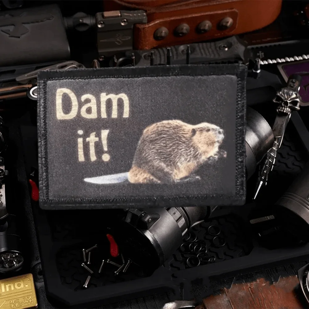 ¡Digalo! Parche de Possum, parches impresos divertidos, insignia de moral militar, brazalete, emblema de gancho y bucle, pegatinas para mochila, accesorios - imagen 5