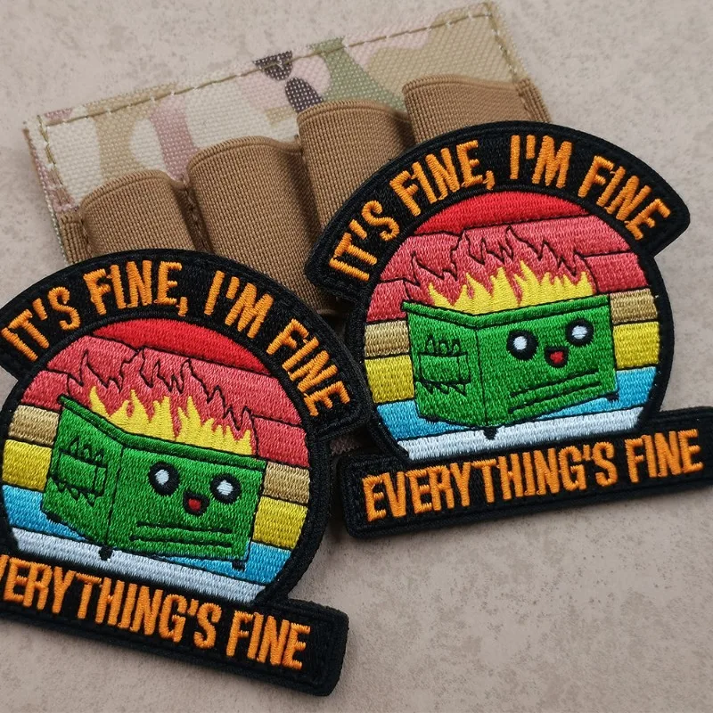 PEW PEW Madafakas pistola insignia de moral táctica parche gato negro es brazalete fino parches de tela divertido gancho y bucle mochila emblemas - imagen 2