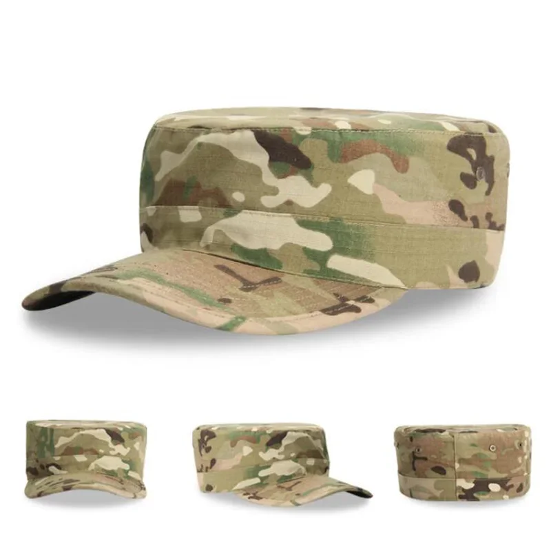 Gorras de camuflaje Shako alta calidad 58-60cm gorra de entrenamiento de caza gorra de francotirador Airsoft gruesa - imagen 3