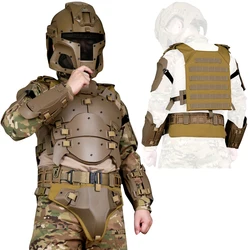 Chaleco táctico MOLLE con protección 3D para airsoft y paintball
