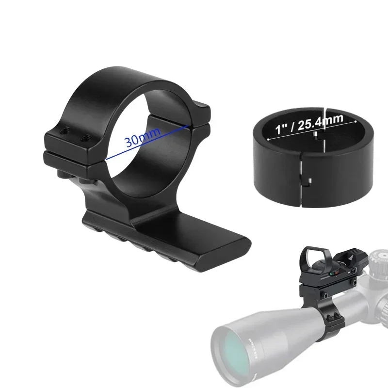 Adaptador de montaje de anillo para mira de Rifle, 25,4mm, 30mm, linterna, punto rojo, Base láser, accesorios de caza - imagen 2