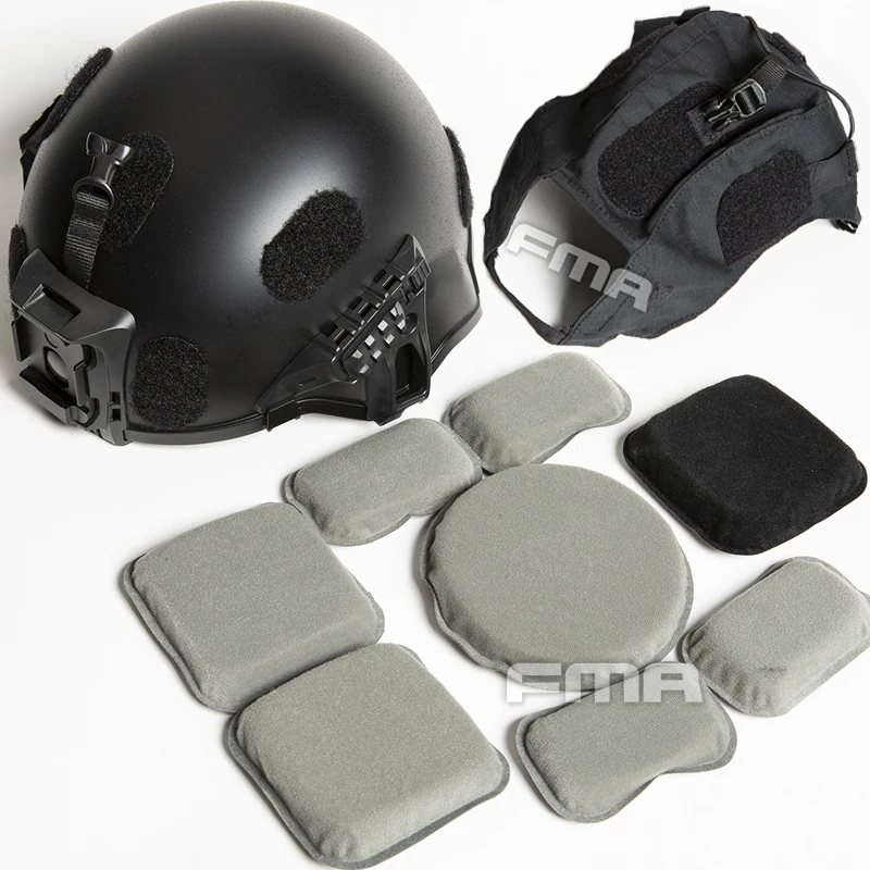 FMA nuevo casco táctico IHPS para exteriores versión pesada casco rieles en V 7mm de espesor + tela para casco - imagen 2