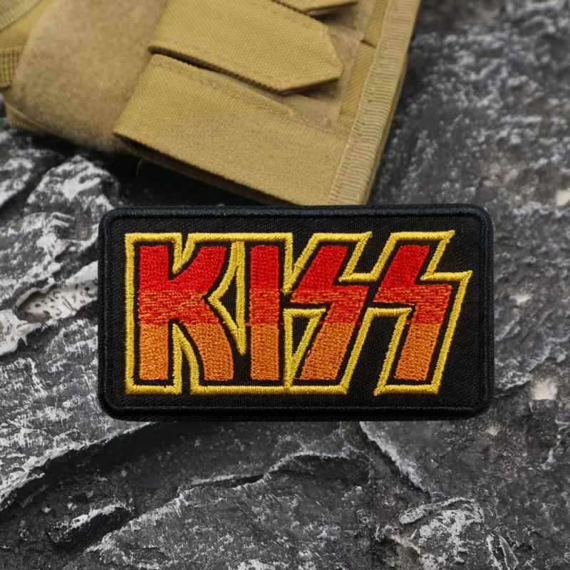 KISS-Parche bordado 3D para chaleco táctico, sombreros con gancho y bucle, insignia de moral, mochila, pegatinas decorativas, parches para brazalete para ropa - imagen 5