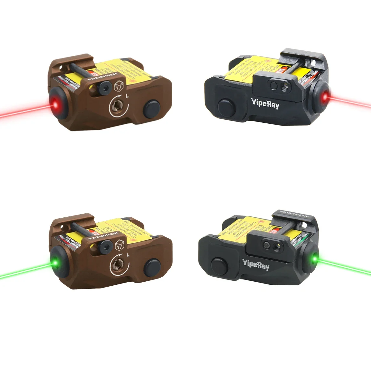 Vista láser de pistola de óptica vectorial miniluces láser tácticas de punto rojo y verde con USB recargable para tiro de autodefensa
