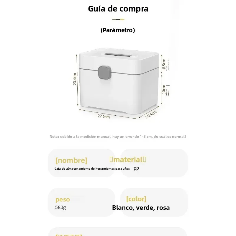 Botiquín caja de primeros auxilios doble capa gran capacidad