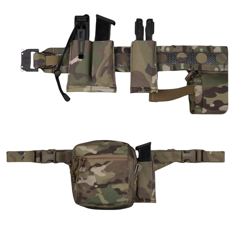 Bolsa para cargadores de pistola MOLLE retención elástica EDC delgada - imagen 5