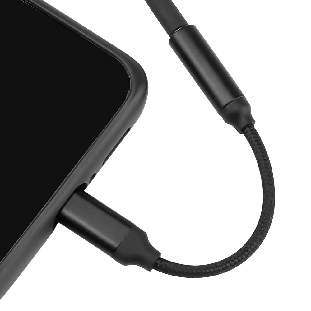 Conector táctico para auriculares, adaptador de Audio de 3,5mm tipo C, Cable de auriculares para Iphone, orejeras, adaptador de teléfono, accesorios para auriculares Lightning - imagen 2