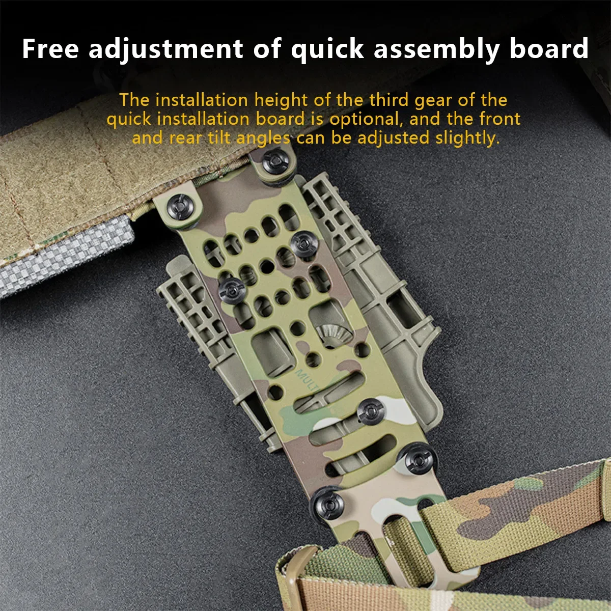 Adaptador de funda Modular táctica, plataforma de aleación de aluminio, funda de caza, extracción rápida, ajustable para caza, accesorios Airsoft - imagen 4
