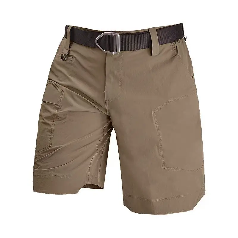 Pantalones cortos informales de verano para hombre, pantalones tácticos Softair, pantalones cortos Cargo impermeables, pantalones cortos deportivos de secado rápido para correr, senderismo, ropa de calle corta - imagen 4