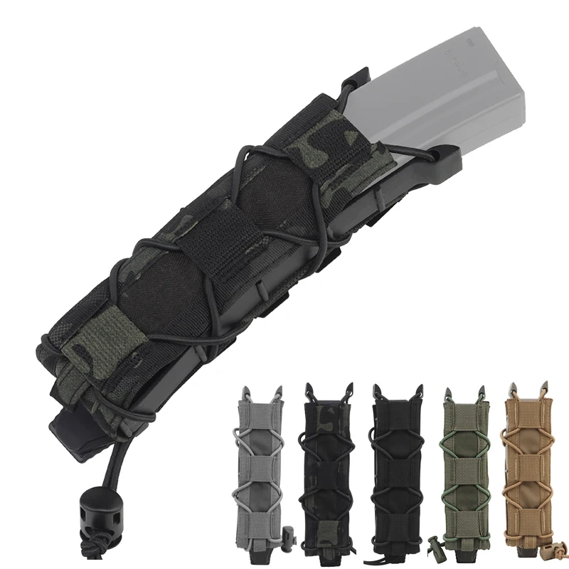 Bolsa táctica Molle MP5 MP7 para revistas, bolsa abierta para pistola, 9mm, 45 de largo, funda para revistas, equipo de caza