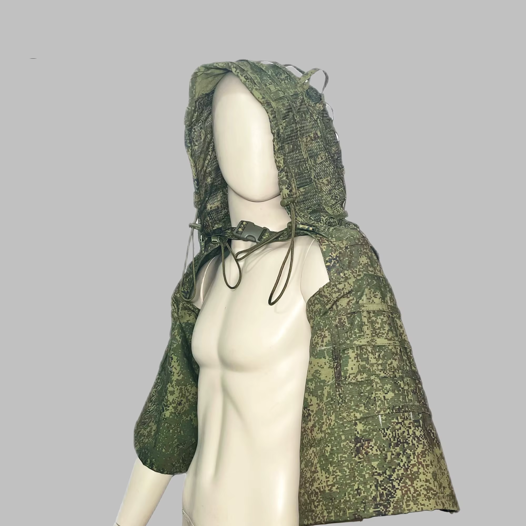 Traje Ghillie camuflaje nieve blanco EMR MCAP personalizado invierno - imagen 4