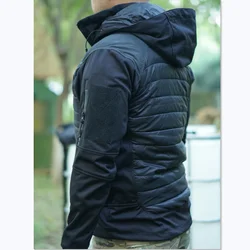 Chaqueta impermeable camuflaje doble cara algodón ajustada invierno